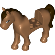 Lego kůň, tělová tmavší (6091503, 6055750, 6091702)